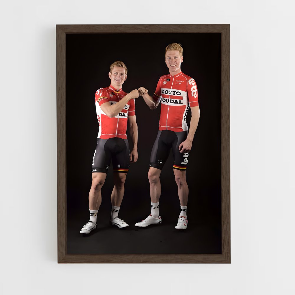 Poster Duo Rouge – affiche Cyclisme (vue 5)